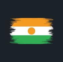 escova de bandeira niger vetor