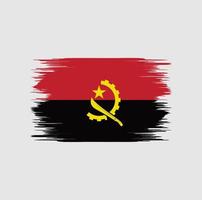 escova de bandeira de angola vetor