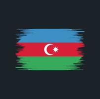 escova de bandeira do azerbaijão vetor