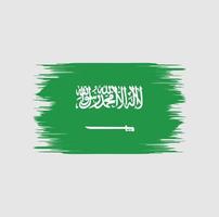 escova de bandeira da arábia saudita vetor