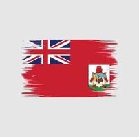 escova de bandeira das bermudas vetor