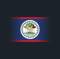 escova de bandeira de belize. bandeira nacional vetor