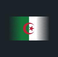 escova de bandeira da argélia. bandeira nacional vetor