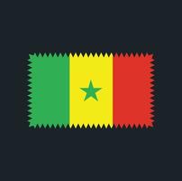 projeto de vetor de bandeira senegal. bandeira nacional