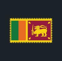 design de vetor de bandeira do sri lanka. bandeira nacional