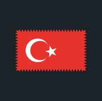 desenho vetorial de bandeira da Turquia. bandeira nacional vetor