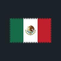 desenho vetorial de bandeira do méxico. bandeira nacional vetor