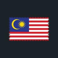 desenho vetorial de bandeira da malásia. bandeira nacional vetor