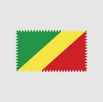 projeto de vetor de bandeira do congo. bandeira nacional