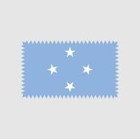projeto de vetor de bandeira da micronésia. bandeira nacional