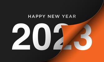 2023 design de plano de fundo feliz ano novo. vetor