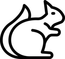 ilustração vetorial de esquilo em símbolos de qualidade background.premium. ícones vetoriais para conceito e design gráfico. vetor