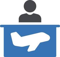 ilustração vetorial de recepção do aeroporto em símbolos de qualidade background.premium. ícones vetoriais para conceito e design gráfico. vetor
