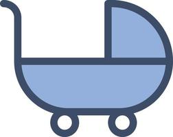 ilustração vetorial de carrinho de bebê em símbolos de qualidade background.premium. ícones vetoriais para conceito e design gráfico. vetor