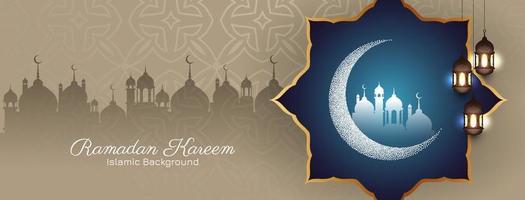 design de banner do festival islâmico ramadan kareem religioso vetor