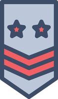 ilustração vetorial distintivo do exército em símbolos de qualidade background.premium. ícones vetoriais para conceito e design gráfico. vetor