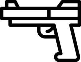 ilustração vetorial de pistola em símbolos de qualidade background.premium. ícones vetoriais para conceito e design gráfico. vetor