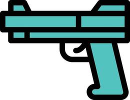 ilustração vetorial de pistola em símbolos de qualidade background.premium. ícones vetoriais para conceito e design gráfico. vetor