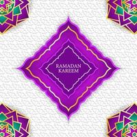 modelo de banner mídia social, saudação ramadan kareem vetor