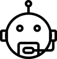 ilustração em vetor robô em símbolos de qualidade background.premium. ícones vetoriais para conceito e design gráfico.