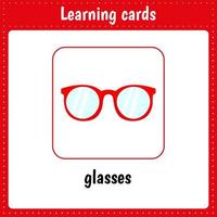 óculos de vetor de desenho animado vermelho