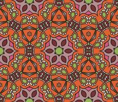 abstrato colorido doodle flor geométrica padrão sem emenda. fundo floral. mosaico de caleidoscópio, geo telha de ornamento de linha fina.
