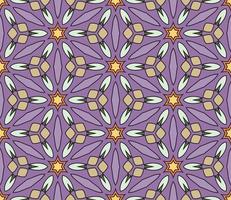 abstrato colorido doodle flor geométrica padrão sem emenda. fundo floral. mosaico de caleidoscópio, geo telha de ornamento de linha fina.
