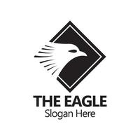 modelo de logotipo de vetor de águia. conceito criativo de logotipo de pássaro fênix simples