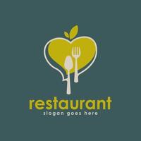 vetor de conceito de design de logotipo de restaurante