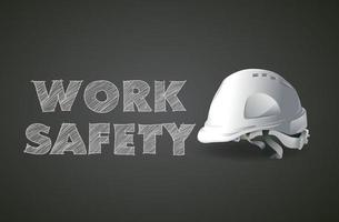 segurança do trabalho, equipamentos de segurança, conceito de construção, desenho vetorial vetor