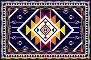 design de padrão étnico abstrato geométrico. tecido asteca tapete mandala ornamento étnico chevron têxtil decoração wallpaper. fundo de ilustrações vetoriais de bordado tradicional boho tribal tribal vetor