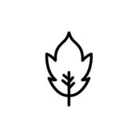 ícone de folha. apropriado para o símbolo de ecologia. estilo de ícone de linha. design simples editável. vetor de modelo de design