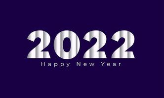 feliz ano novo 2022 modelo de plano de fundo. vetor