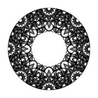 mandala desenhada à mão. decoração em ornamento de doodle oriental étnica. vetor