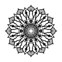 mandala desenhada à mão. decoração em ornamento de doodle oriental étnica. vetor