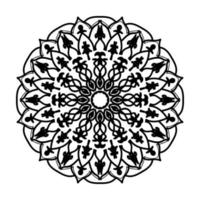 mandala desenhada à mão. decoração em ornamento de doodle oriental étnica. vetor