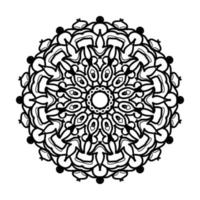 mandala desenhada à mão. decoração em ornamento de doodle oriental étnica. vetor