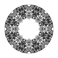 mandala desenhada à mão. decoração em ornamento de doodle oriental étnica. vetor