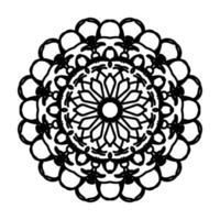 mandala desenhada à mão. decoração em ornamento de doodle oriental étnica. vetor