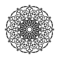 mandala desenhada à mão. decoração em ornamento de doodle oriental étnica. vetor