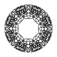 mandala desenhada à mão. decoração em ornamento de doodle oriental étnica. vetor