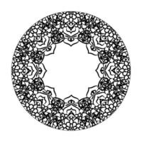 mandala desenhada à mão. decoração em ornamento de doodle oriental étnica. vetor