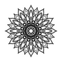 mandala desenhada à mão. decoração em ornamento de doodle oriental étnica. vetor