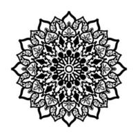 mandala desenhada à mão. decoração em ornamento de doodle oriental étnica. vetor