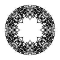 mandala desenhada à mão. decoração em ornamento de doodle oriental étnica. vetor