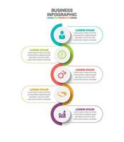 apresentação modelo de infográfico de negócios vetor