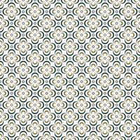 círculo flor forma grade sem costura padrão verde ouro cor de fundo. batik, padrão islâmico, peranakan. uso para tecido, têxtil, elementos de decoração de interiores, estofados, embrulhos. vetor