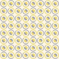 pequeno geométrico aleatório diagonal meia grade sem costura padrão cinza amarelo sobre fundo branco creme. uso para tecido, têxtil, elementos de decoração de interiores, estofados, embalagens, embrulhos. vetor