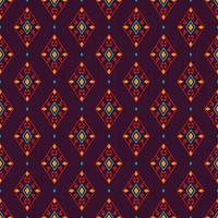 padrão sem emenda de forma tradicional ikat losango étnica no fundo de textura de cor roxa. batik, padrão de sarongue. uso para tecido, têxtil, elementos de decoração de interiores, estofados, embrulhos. vetor