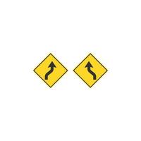 design de ícone de sinais de trânsito vetor
